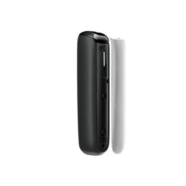 Lunar Silver Augmented Pattern Ploom Aura front panel side view