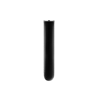 Pogled spreda na Jet Black Augmented Pattern prednju masku za Ploom AURA uređaj.