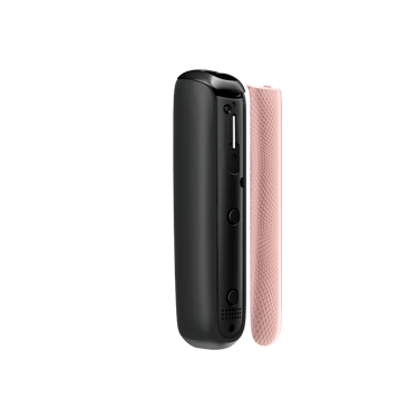 Rose Gold Augmented Pattern Ploom Aura front panel side view