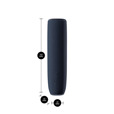 ploom-aura-device-with-navy-blue-back-cover-showing-product-dimensions