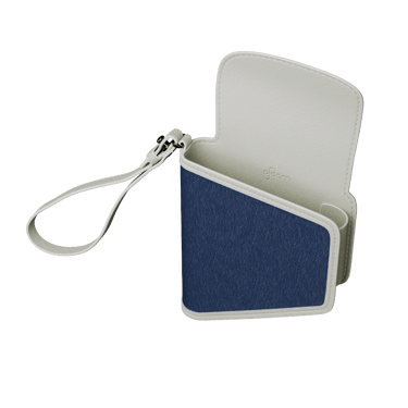 Closed Denim Leather Fusion Duo Carry Case close-up