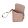 Lateral view of an empty and open Rose Gold Duo Carry Case