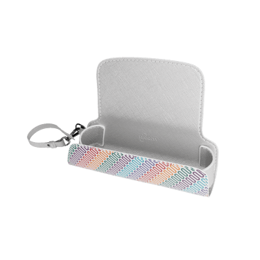 Bočni pogled na praznu Multicolored Patterned Canvas solo torbicu