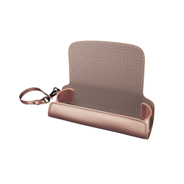 Bočni prikaz prazne Rose Gold solo torbice
