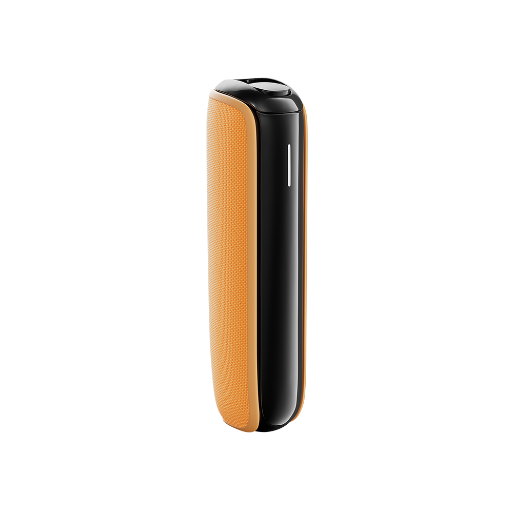 Mango Sorbet zadnja maska za Ploom AURA na uređaju
