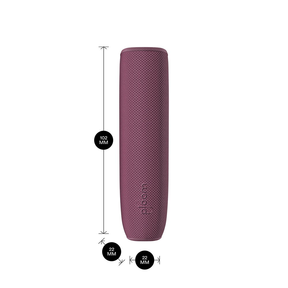 ploom-aura-device-with-dark-orchid-back-cover-showing-product-dimensions
