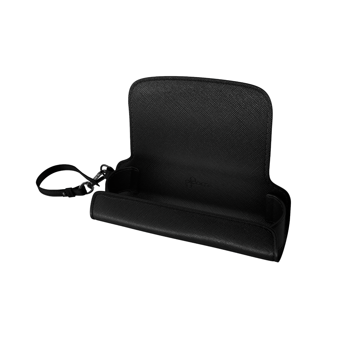 Bočni prikaz Jet Black solo torbice
