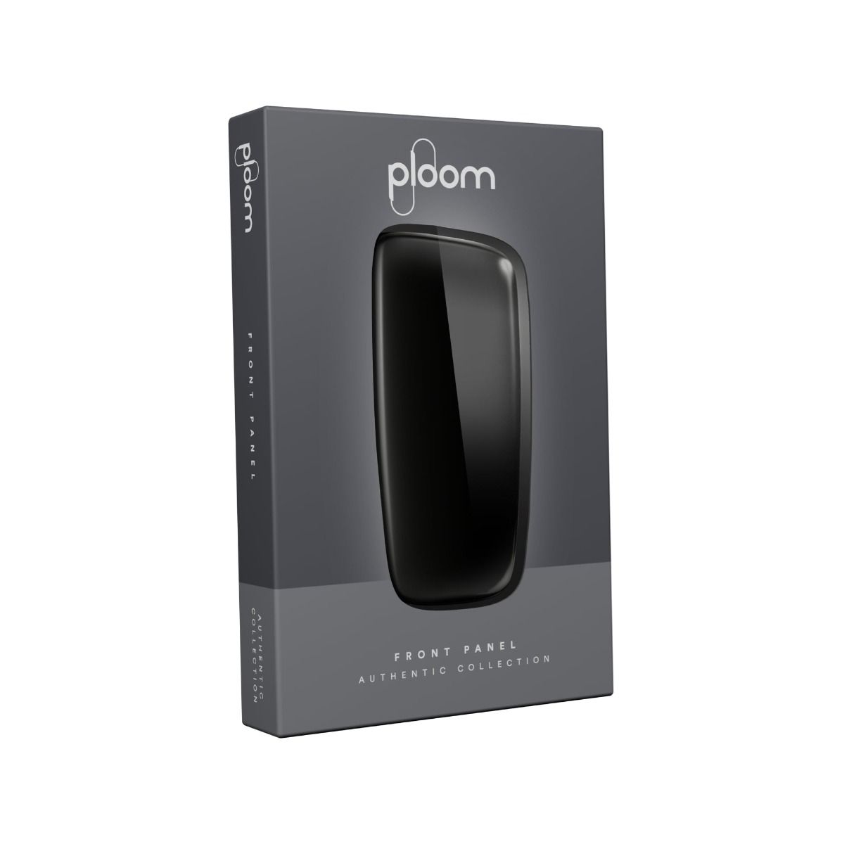 Ploom X Advanced prednji poklopac u Black boji -  Pakovanje levi ugao
