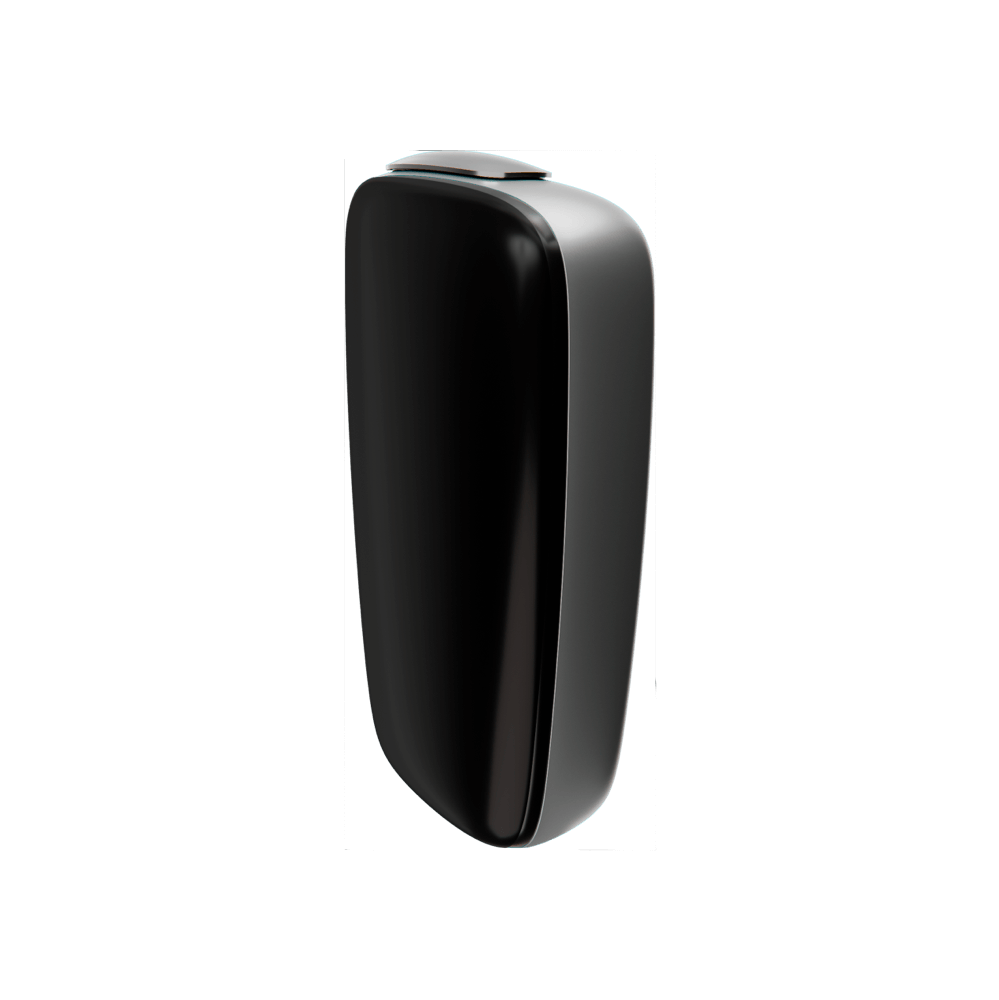 Ploom X Advanced prednji poklopac u Black boji - Slika iz profila
